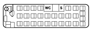 ３列シートの見取り図